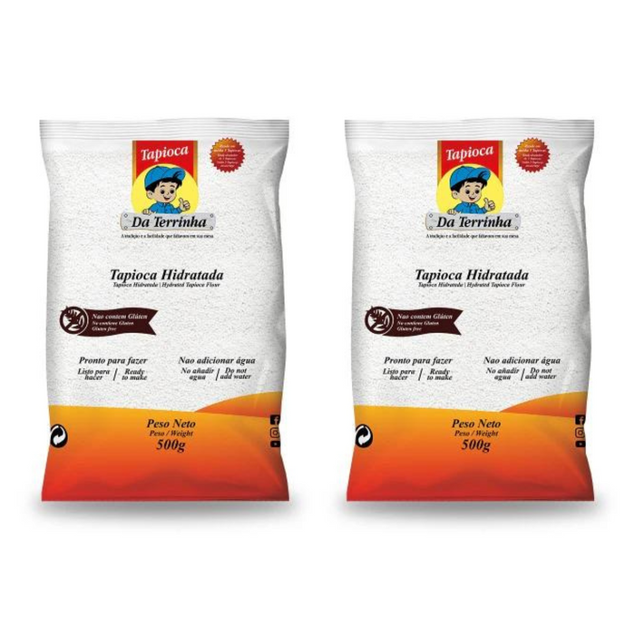 Da Terrinha Tapioca Hidratada 500g - 2 UNIDADES