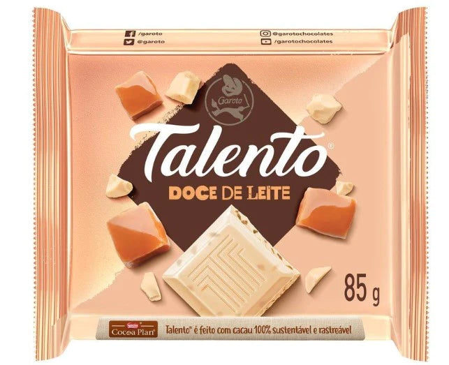 Garoto Talento Branco Doce de Leite 90g