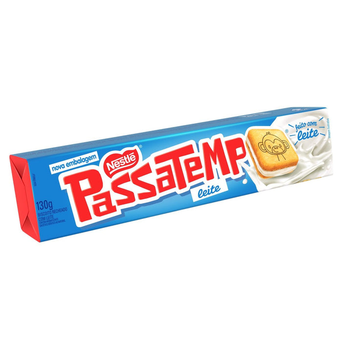 Nestlé Passatempo Biscoito Recheado Leite 130g