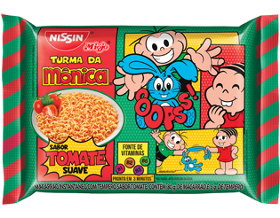 Nissin Miojo Turma da Mônica Suave Tomate 75g