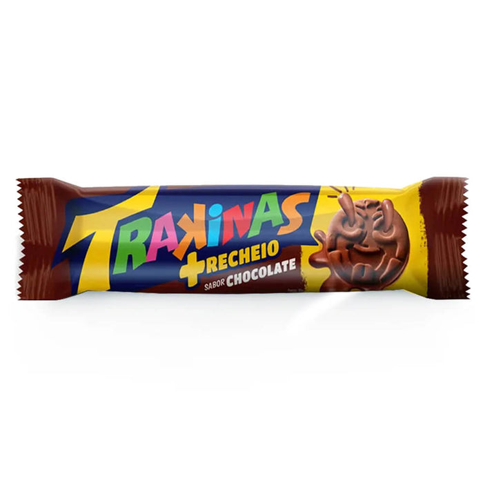 Trakinas Biscoito Mais Recheio Chocolate 126g