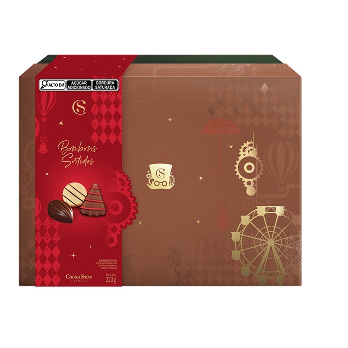 Cacau Show Caixa Cenário de Natal 220g