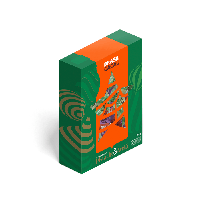Caixa Minitrufas Avelã e Pistache 144g