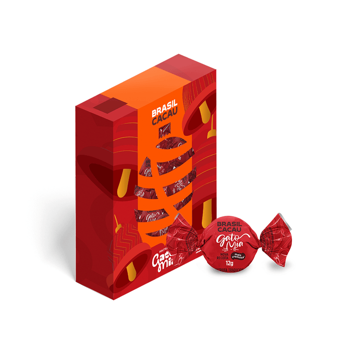 Brasil Cacau Caixa Minitrufas Gato Mia 144g