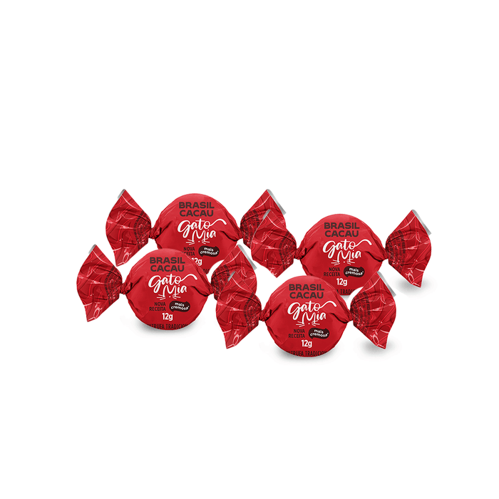 Brasil Cacau Caixa Minitrufas Gato Mia 144g