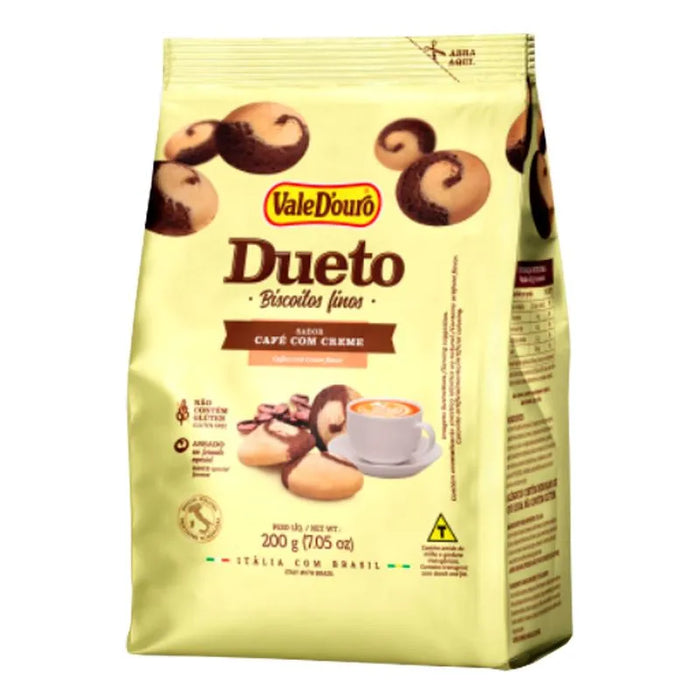 Vale D' Ouro Biscoito Duetos Cafe c/ Creme 200g
