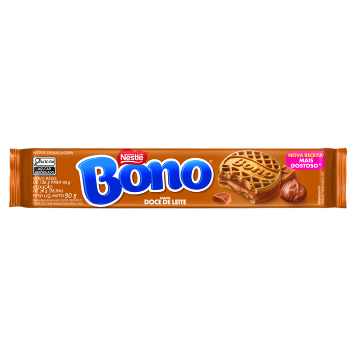 Nestlé Biscoito Recheado Bono Doce de Leite - 90g