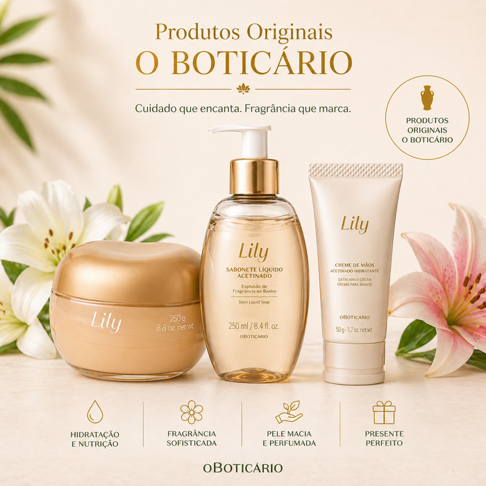 O Boticario Kit Presente Lily Velvet