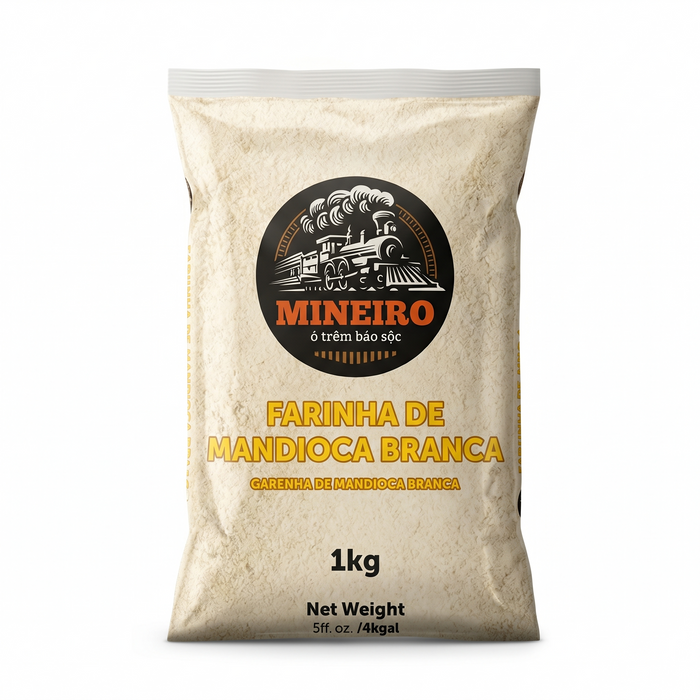 Mineiro Farinha de Mandioca Branca 1Kg