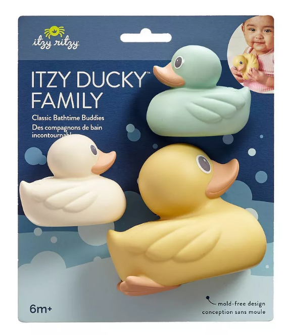 Itzy Ritzy Família de Patinhos Brinquedos p/ Banho Bebê