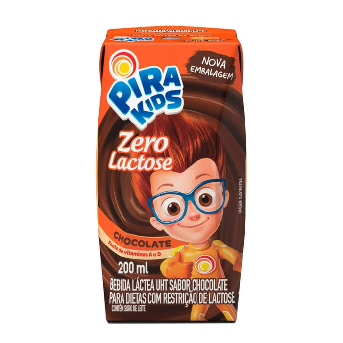 Piracanjuba Chocolate Milk Drink Pirakids Zero Lactose 200ml