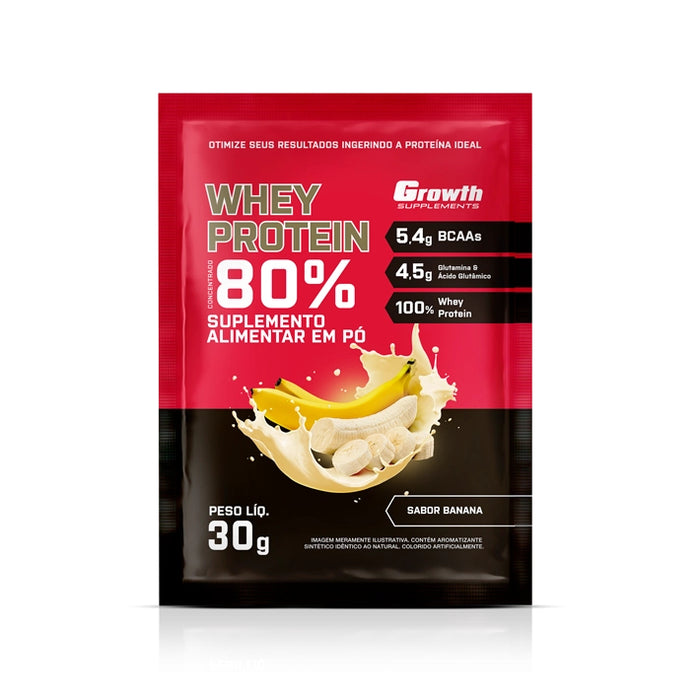 Growth Dose Whey Sachê Sabor Banana 30g