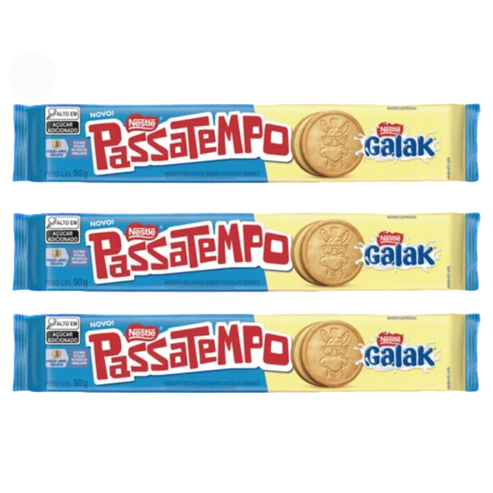 Nestlé Passatempo Biscoito Recheado Galak 90g - 2 Unidades