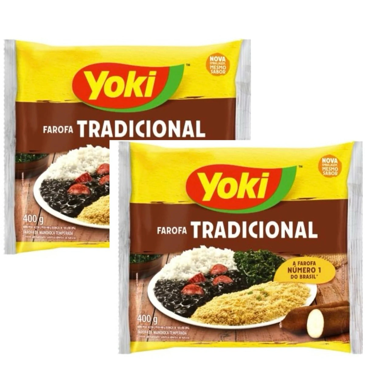 Yoki Farofa Tradicional Temperada 400G - 2 UNIDADES — Everyday Brazil ...