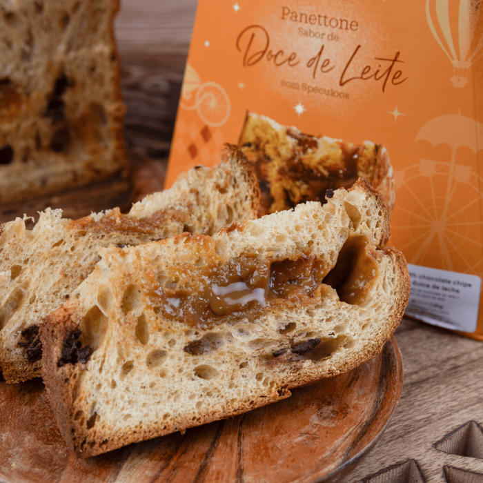 Cacau Show Panettone Doce de Leite Speculoos 580g