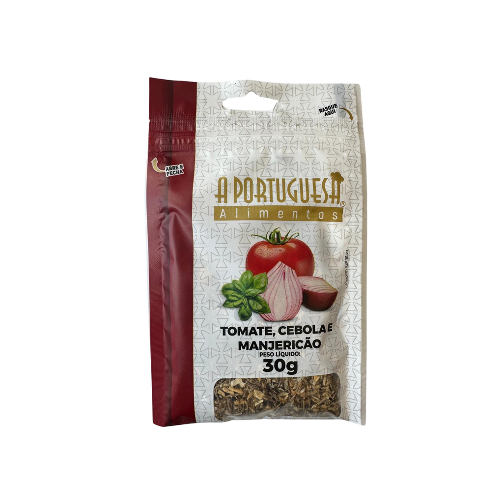 A Portuguesa Mix de Temperos Tomate, Cebola e Manjericao 30g