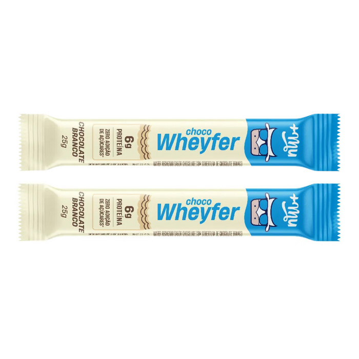 +MU Choco Wheyfer Chocolate Branco 25g - 2 Unidades