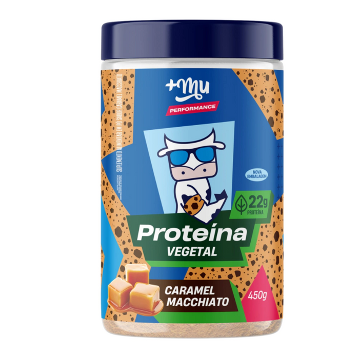 +Mu Performance Whey Vegano Sabor Caramelo 450g