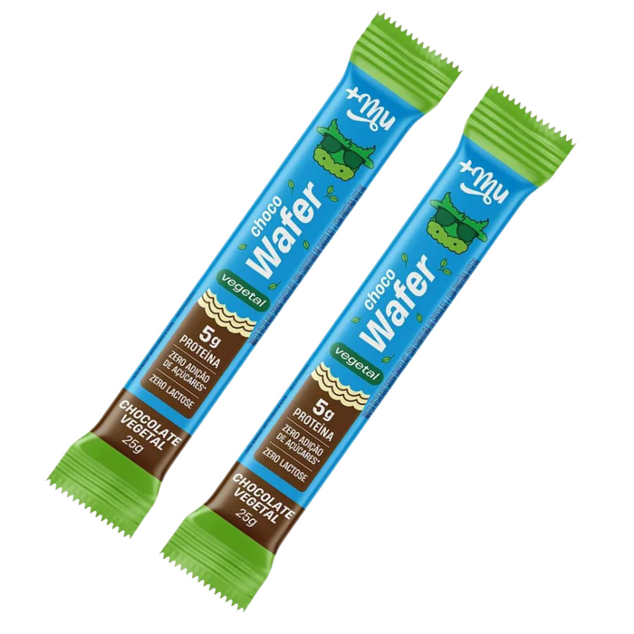 +Mu Chocowafer Vegano Sabor Chocolate 25g - 2 Un