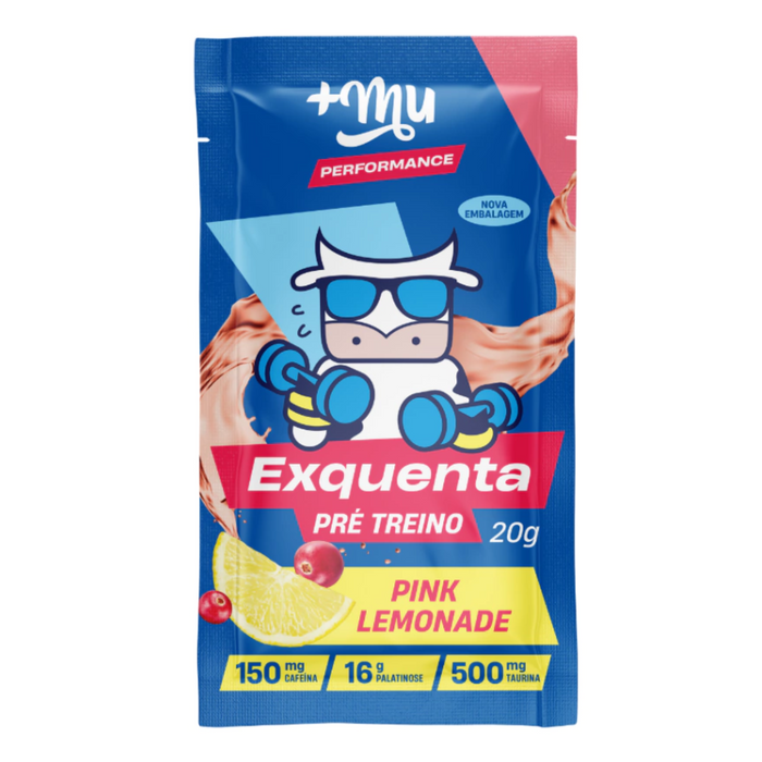 +Mu Pré-treino Exquenta – Sabor Pink Lemonade 20g