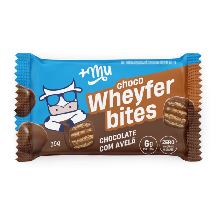 +Mu Chocowheyfer Bites - Chocolate c/ Avelã 35g