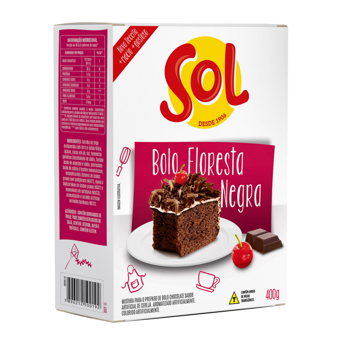 Sol Mistura para Bolo Floresta Negra 400g