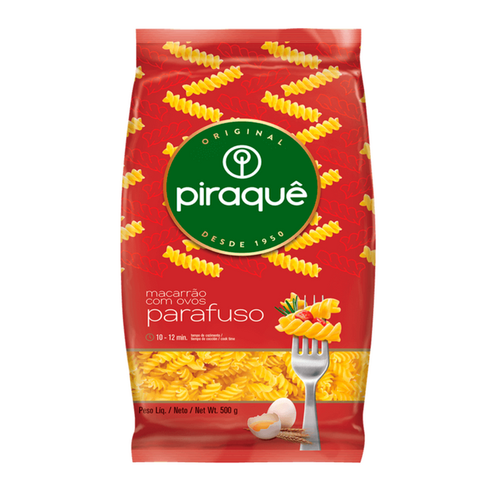 Piraquê Macarrão com Ovos Fusilli 500g