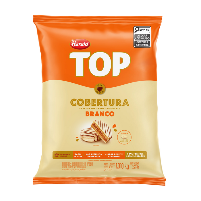 Harald Cobertura Gotas Branco Top 1,05kg