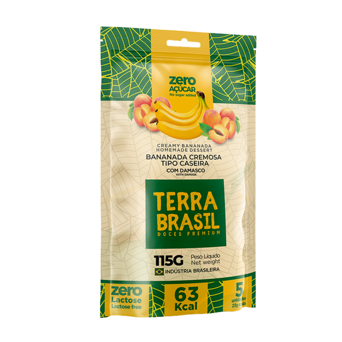 Terra Brasil Bananada Cremosa c/ Damasco Zero Acucar  115g