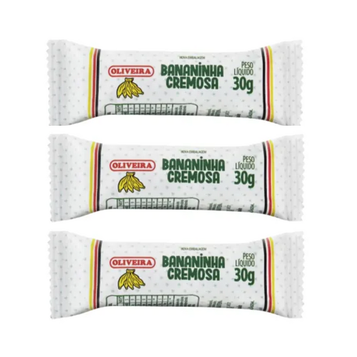 Oliveira Bananinha Cremosa 30g - 3 Unidades