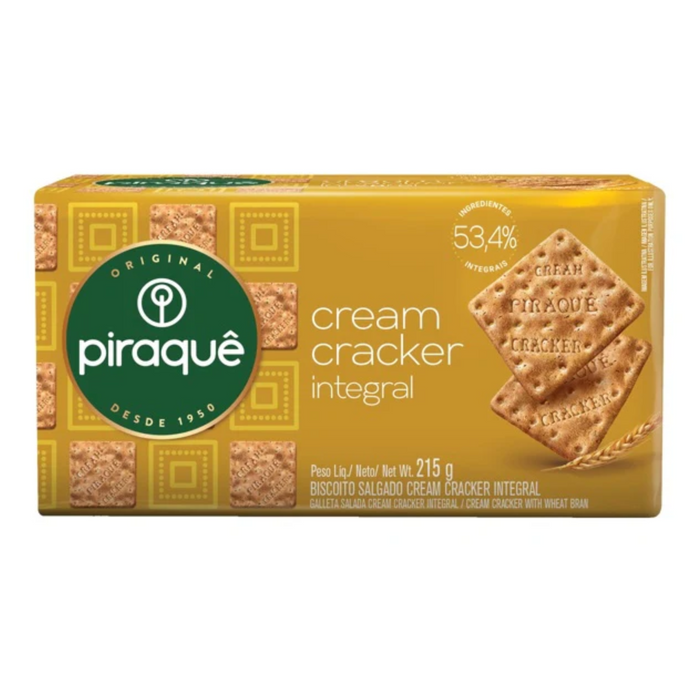 Piraque Biscuit Cream Cracker Integral 240g