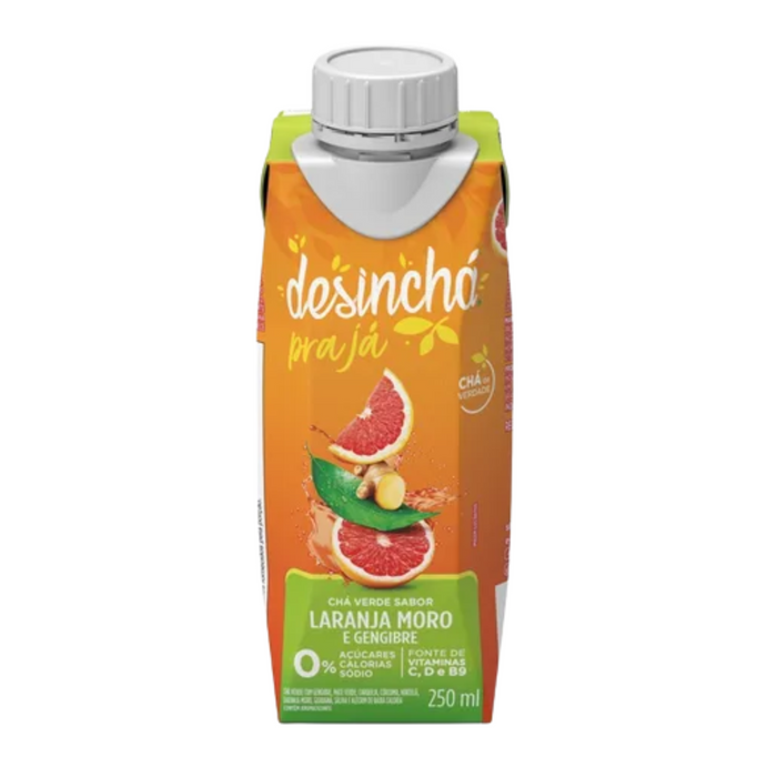 Tial Chá Verde Desinchá Sabor Laranja e Gengibre 250ml