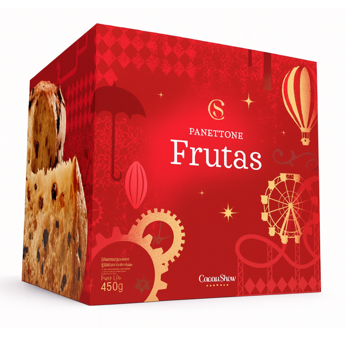Cacau Show Panettone Frutas 450g