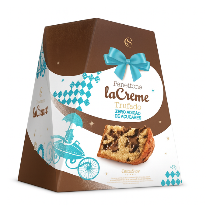 Cacau Show Panettone LaCreme ZERO Acucar 650g