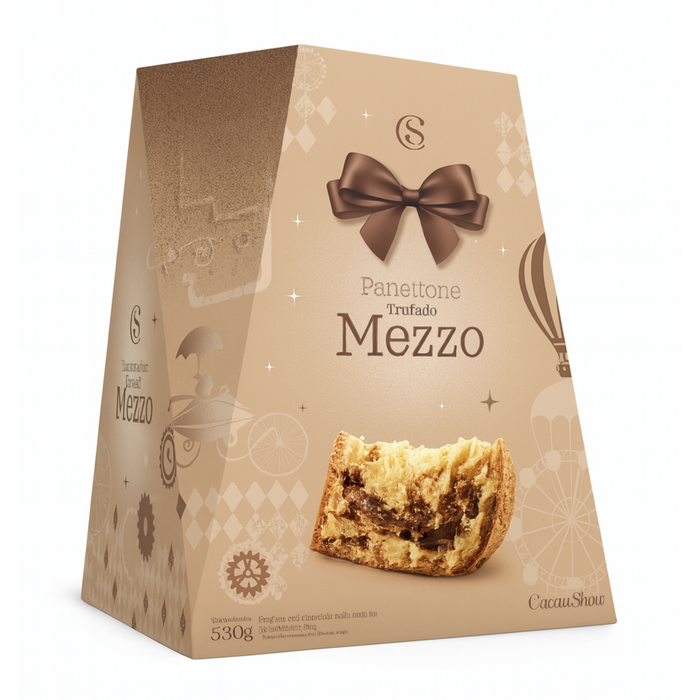 Cacau Show Panettone Trufado Mezzo 580g