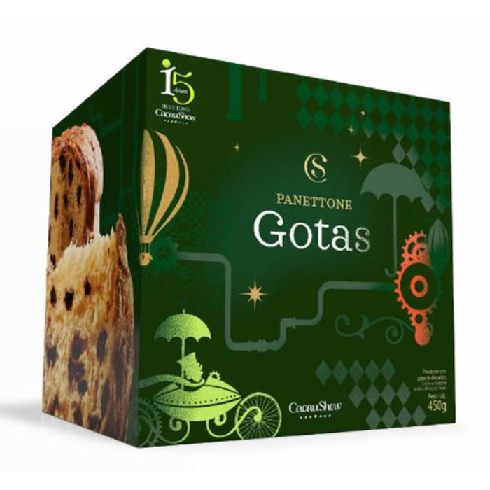 Cacau Show Panettone Gotas 450g