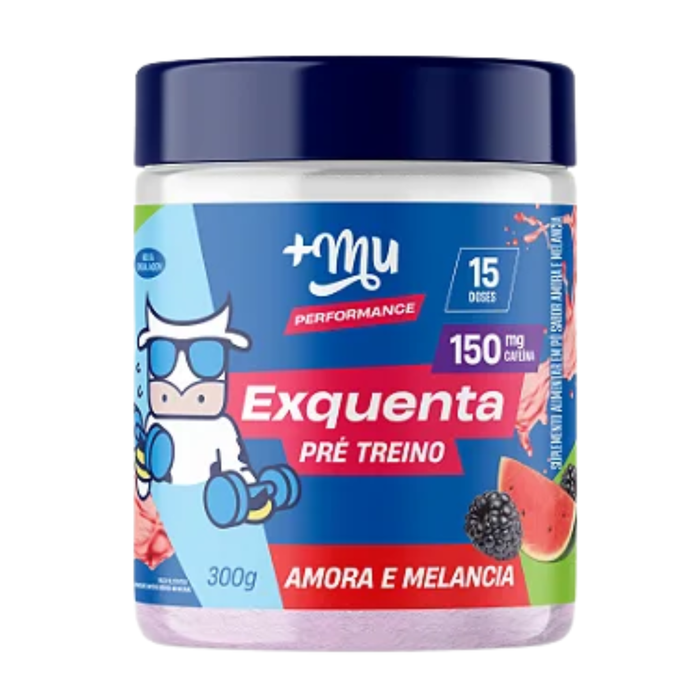 +Mu Exquenta Pré-Treino Amora e Melancia 500g