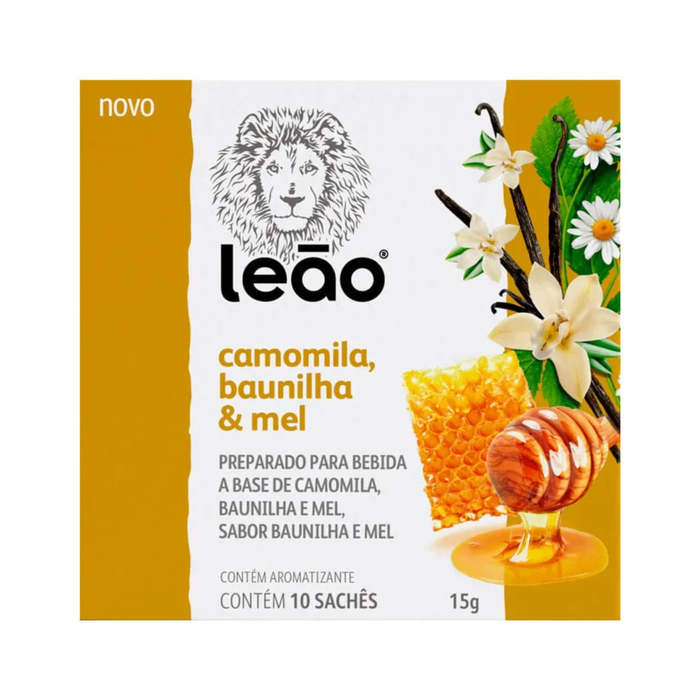 Leão Chá Camomila Baunilha e Mel 15g