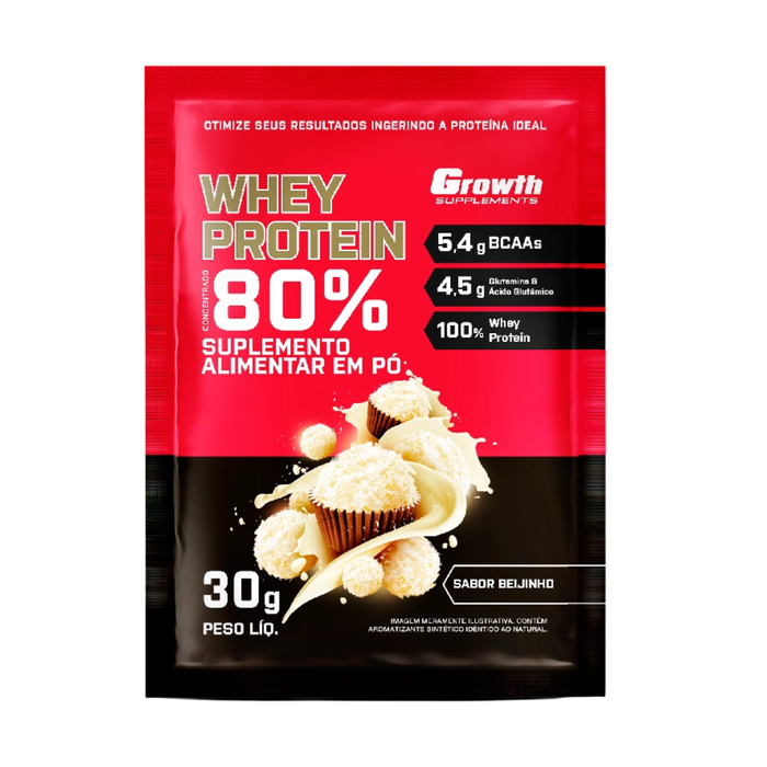 Growth Dose Whey Sachê Sabor Beijinho 30g