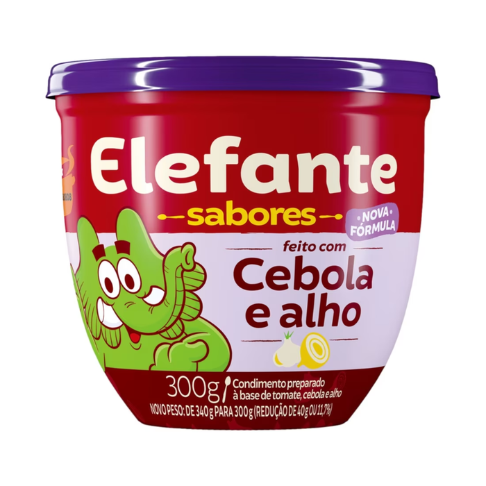Elefante Extrato Tomate Cebola e Alho 300g