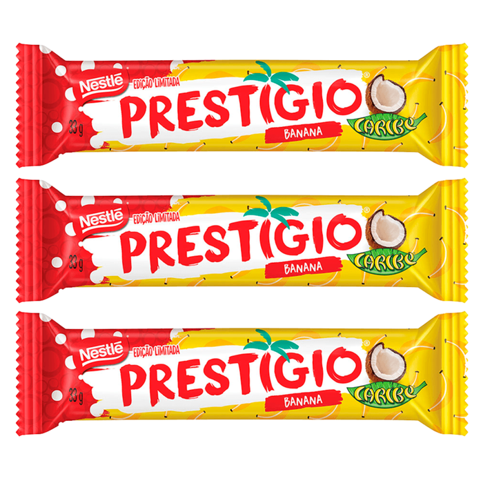 Nestlé Chocolate Prestigio Especial Caribe 33g - 3 Unidades