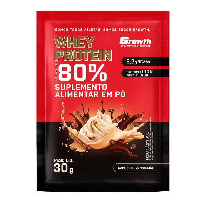 Growth Dose Whey Sachê Sabor Cappuccino 30g