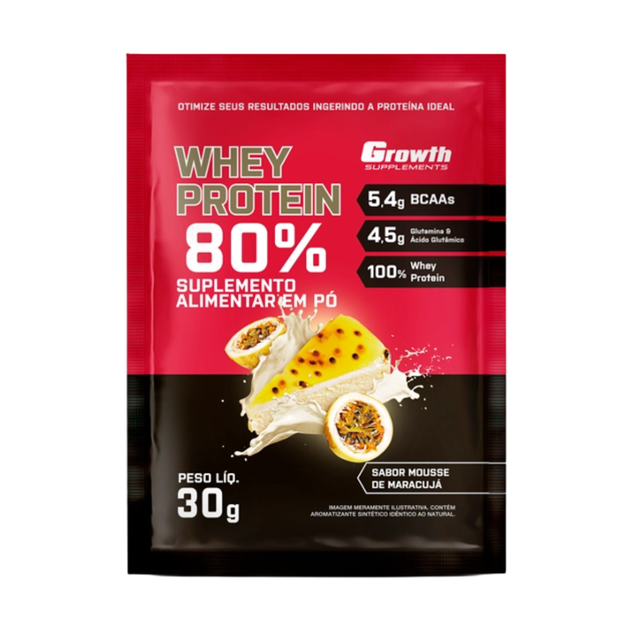 Growth Dose Whey Sachê Sabor Mousse Maracuja 30g