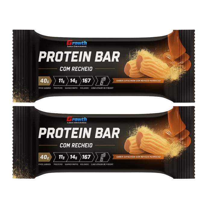 Growth Protein Barrra Sabor Churros Cobertura Chocolate ao Leite 40g