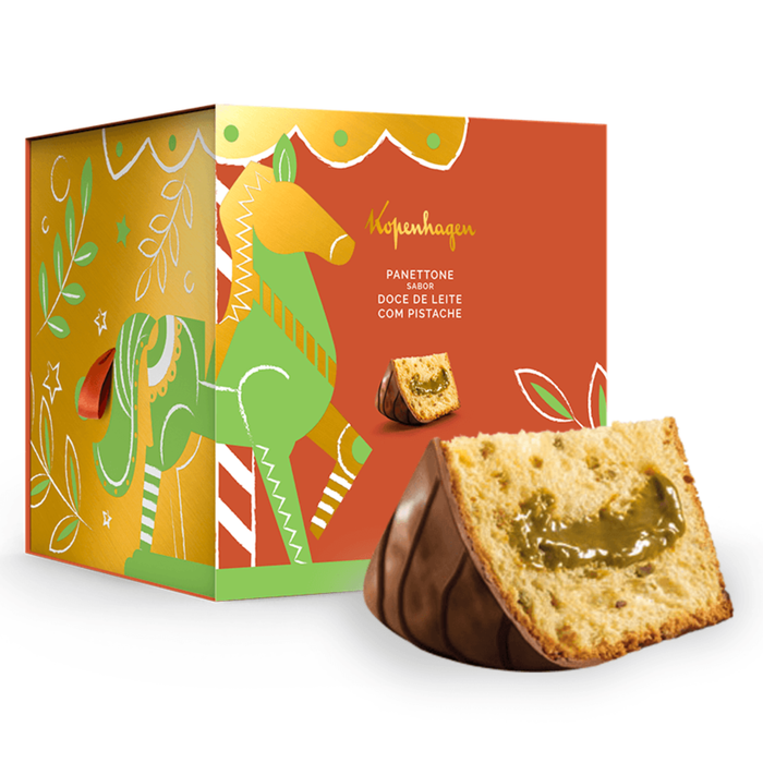 Kopenhagen Panettone Doce de Leite c/ Pistache 640g