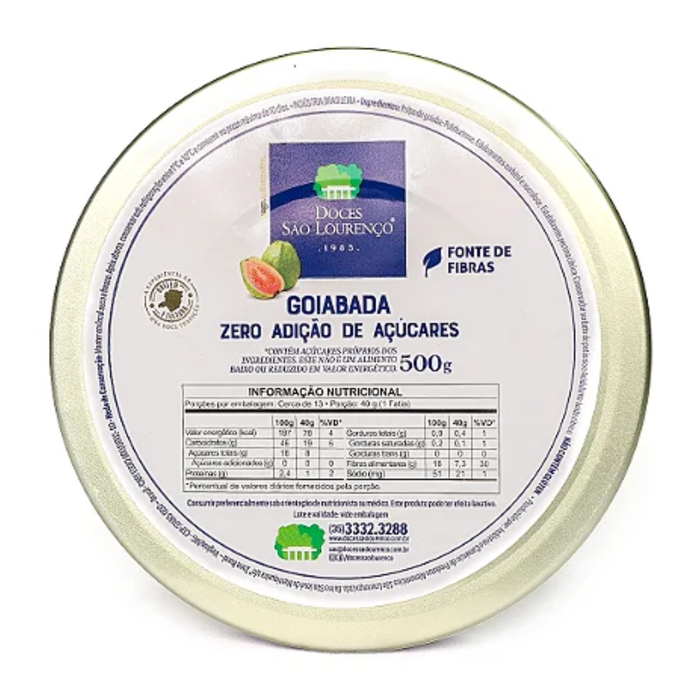 São Lourenço Goiabada Zero Açúcar 500g