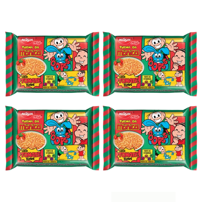 Nissin Miojo Turma da Mônica Suave Tomato 75g