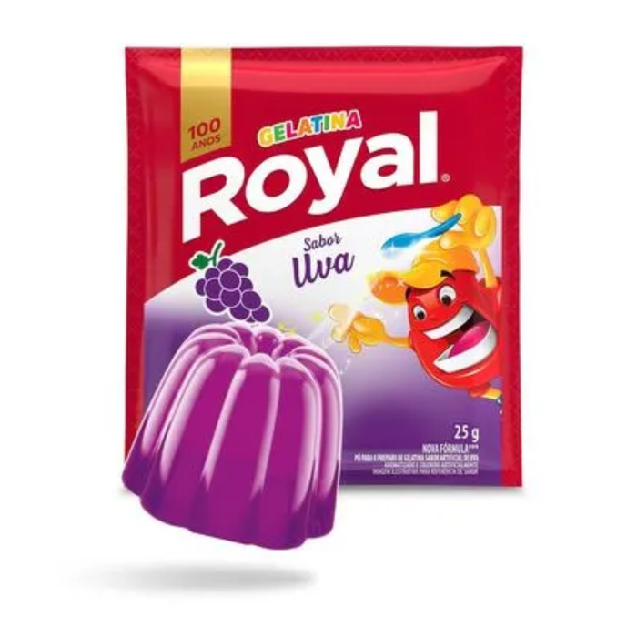 Royal Gelatina Sabor Uva 25g