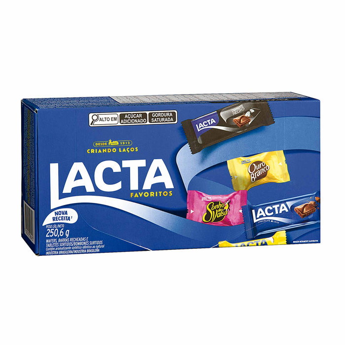 Lacta Caixa de Bombons Favoritos 250,6g