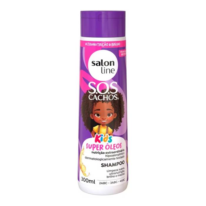 Salon Line Kids Shampoo SOS Cachos Super Óleos 300ml